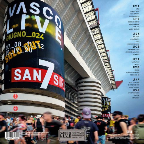 Vasco Rossi Vasco Live Milano Sansiro Edizione Box 4 LP Vinili 180 gr.