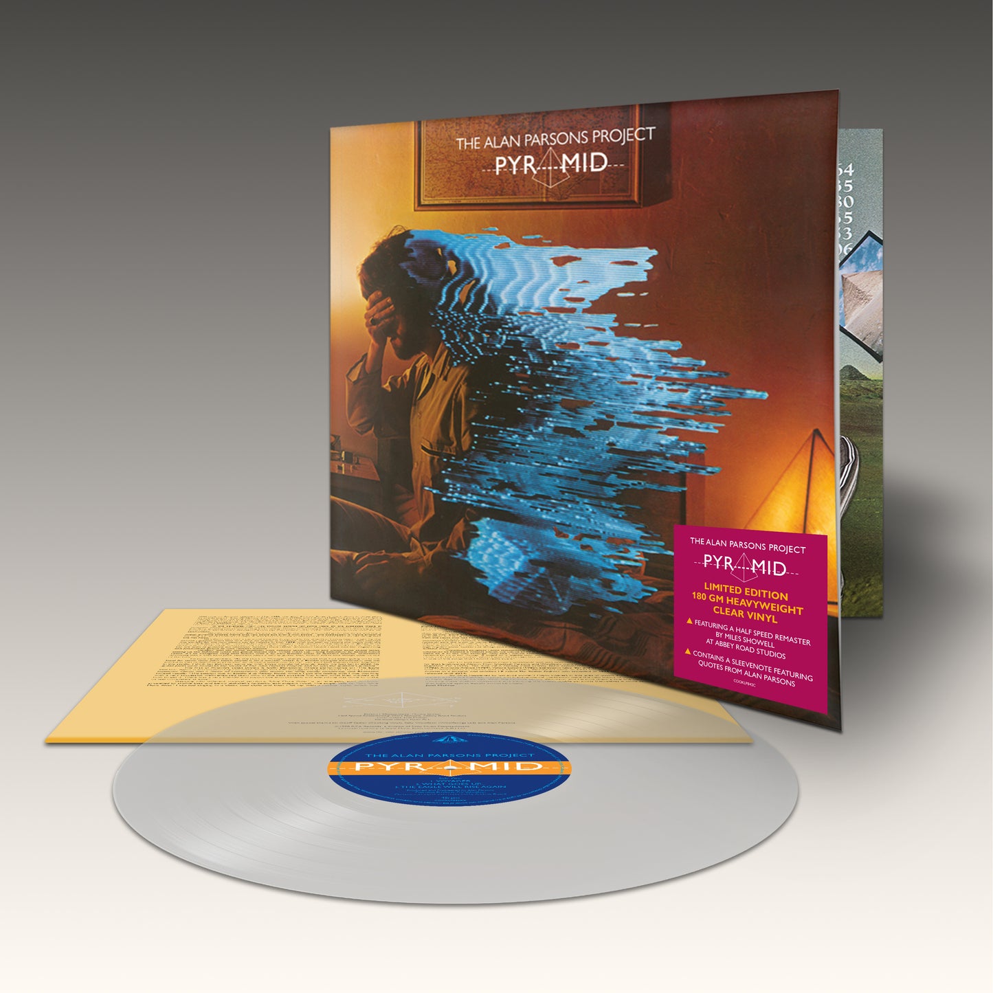 Alan Parsons Project Pyramid LP 180gr. Clear Coloured Vinyl Printed Inner Gatefold Sleeve