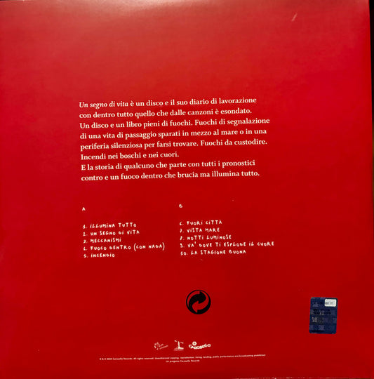 Vasco Brondi Un Segno Di Vita LP Vinile Edizione Limitata con Libro