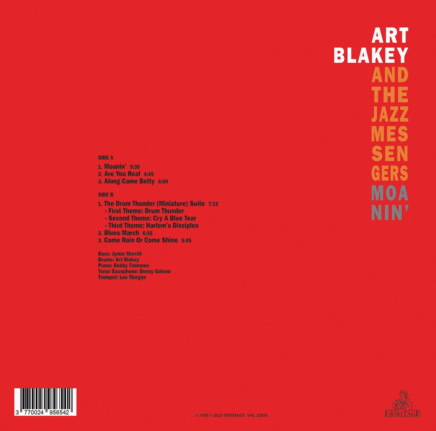 Art Blakey & The Jazz Messengers Moanin LP Vinile Vinyl Yellow