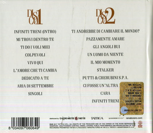 Renato Zero Zerovskij...Solo Per Amore 2 CD