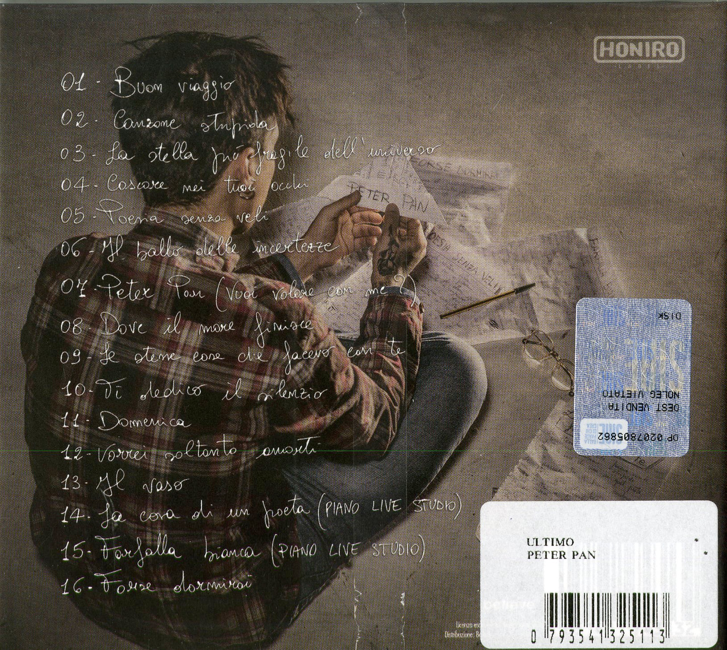 Ultimo Peter Pan CD Digipack