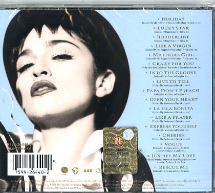 Madonna The Immaculate Collection CD