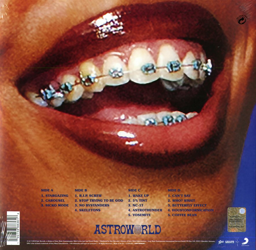 Travis Scott Astroworld 2 LP Vinile