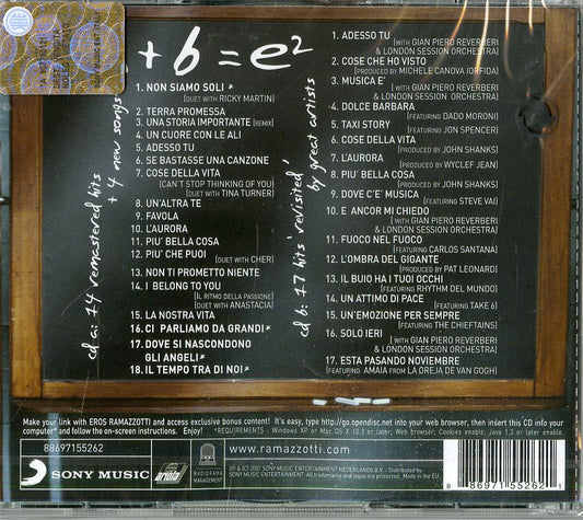 Eros Ramazzotti E2 2 CD Raccolta Successi