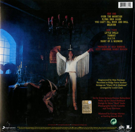 Ozzy Osbourne Diary Of A Madman LP Vinile