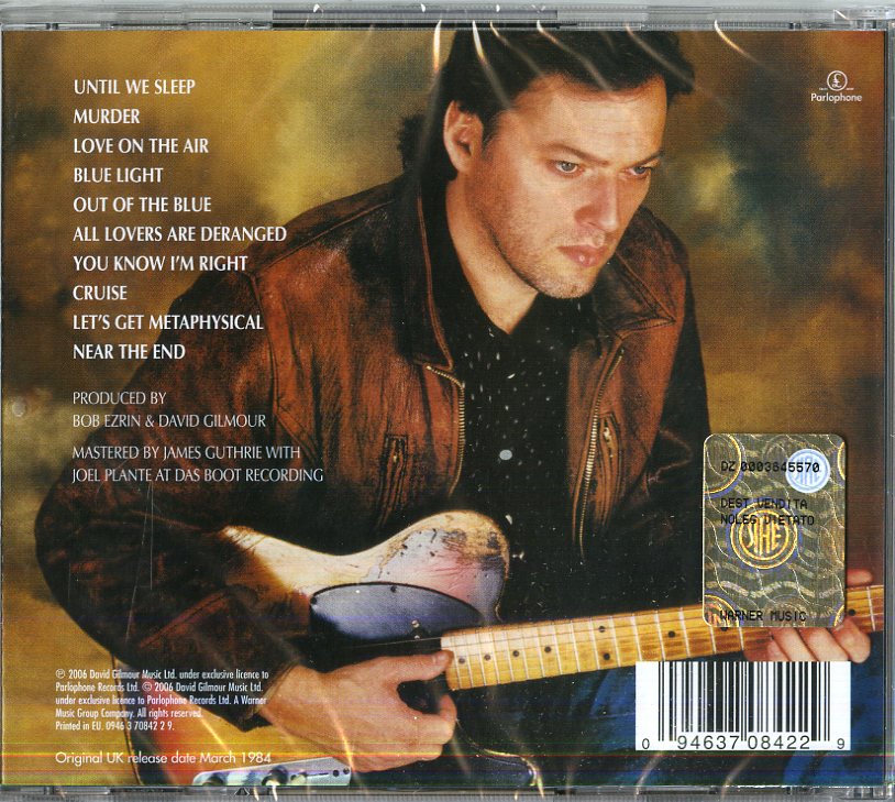 David Gilmour About Face CD Remaster 2006