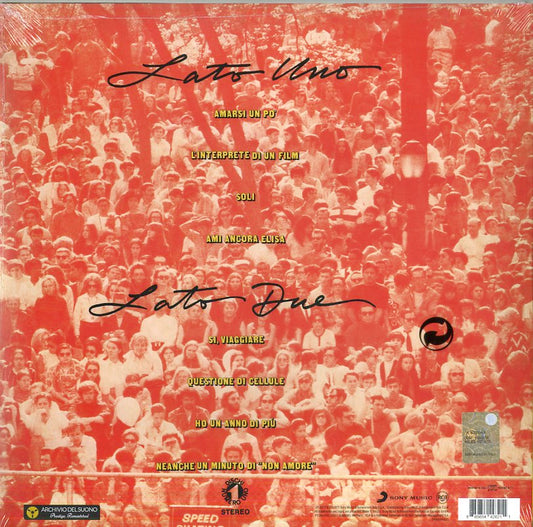 Lucio Battisti Io Tu Noi Tutti LP Vinile 180 Gr. Edizione Limitata Rimasterizzata 192Khz Archivio Del Suono