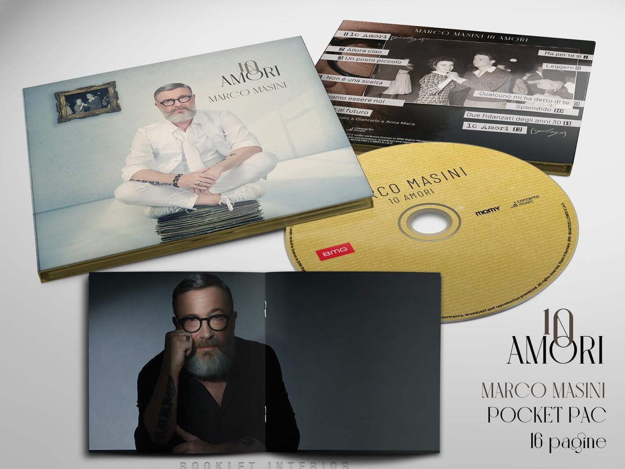Marco Masini 10 Amori CD Pocket Pac libretto 16 pagine