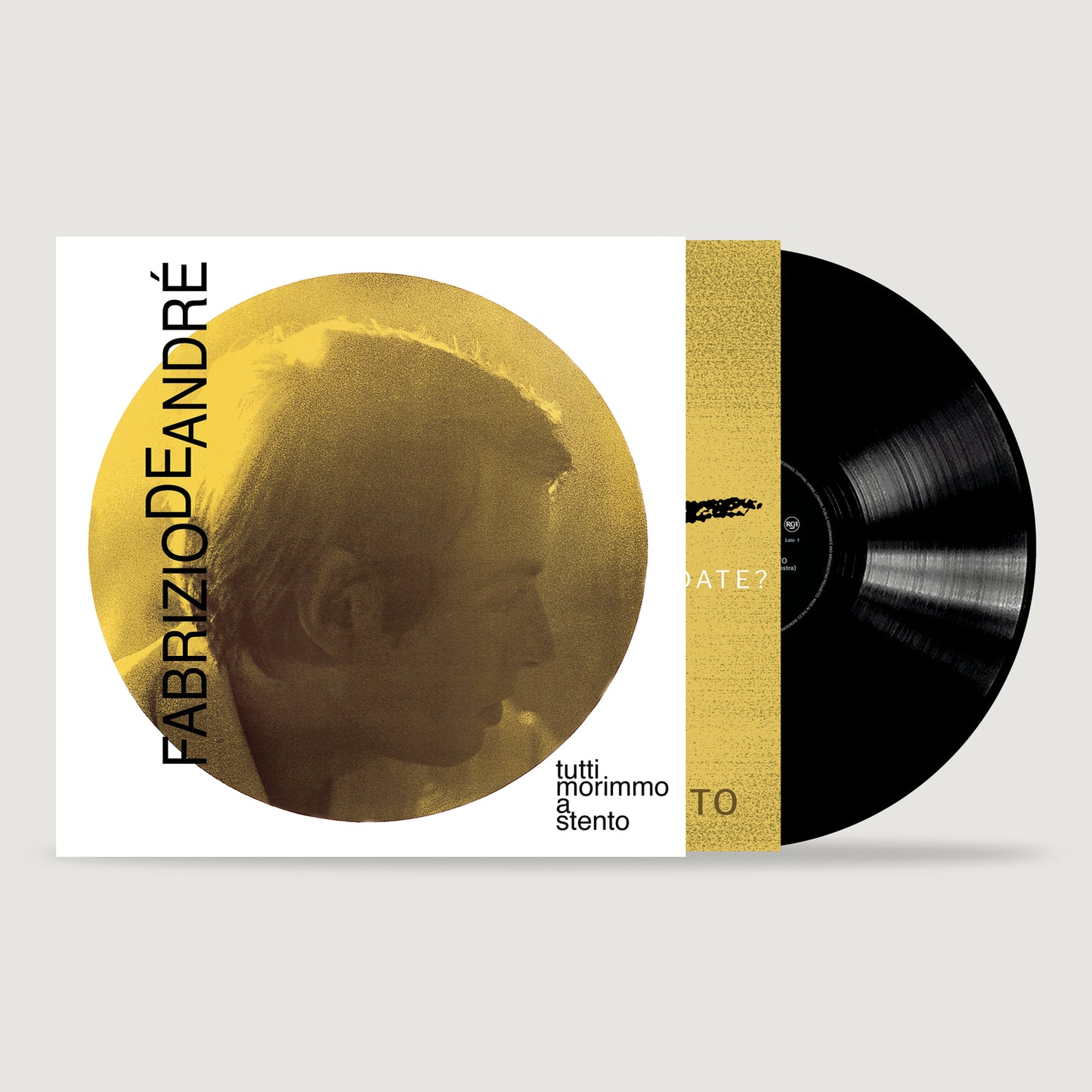 Fabrizio De Andre' Tutti Morimmo A Stento Lp Vinile Nero 180 Gr. + Nuovo Libretto Editoriale Edizione Way Point