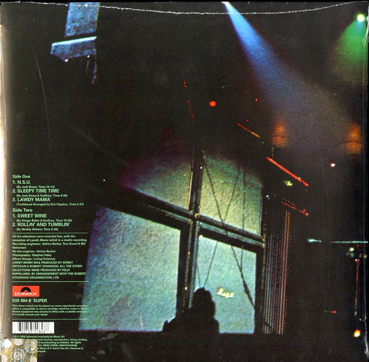 Cream Live Cream LP Vinile