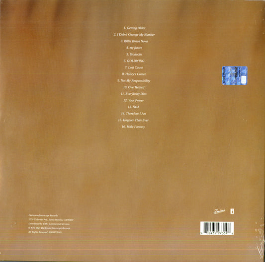 Eilish Billie Happier Than Ever LP Vinile Black recycled