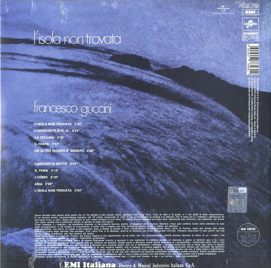 Francesco Guccini L'Isola Non Trovata LP Vinile Nero