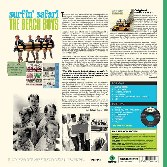 Beach Boys Surfin' Safari LP Vinile Edizione Colorata Green