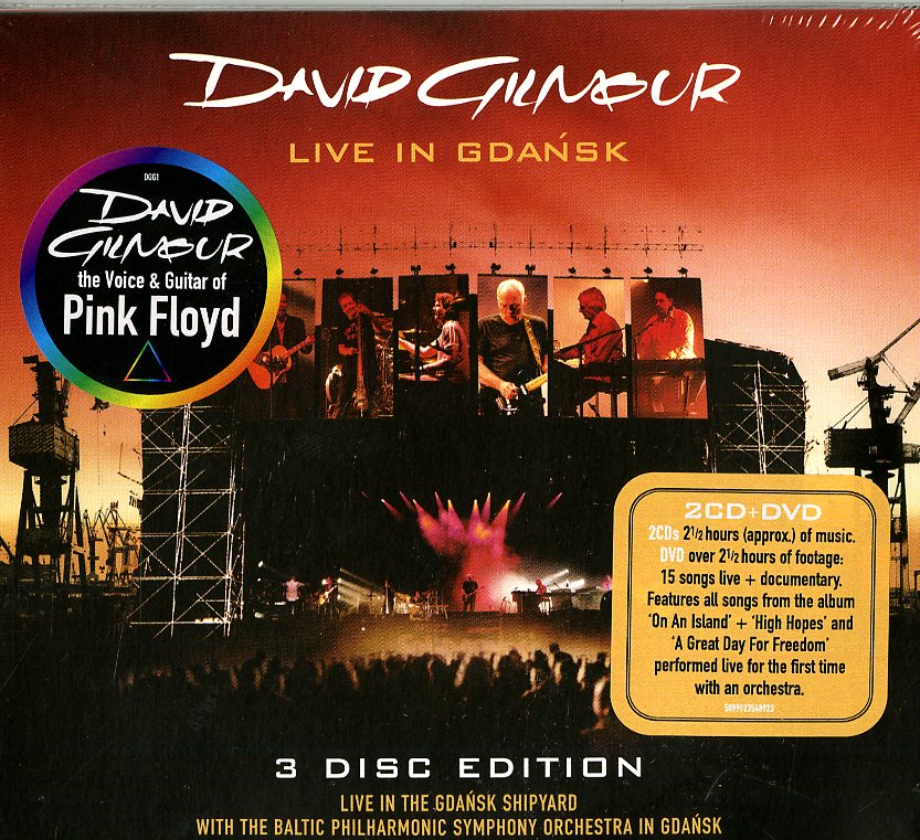 David Gilmour Live In Gdansk 2 Cd + Dvd