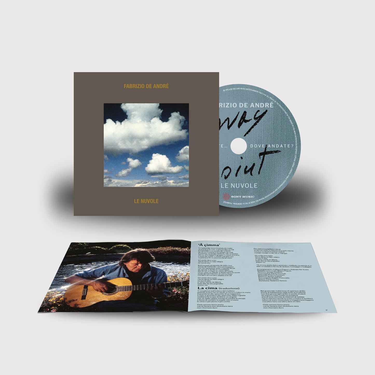 Fabrizio De Andre' Le Nuvole Cd + Nuovo Libretto Edizione Way Point