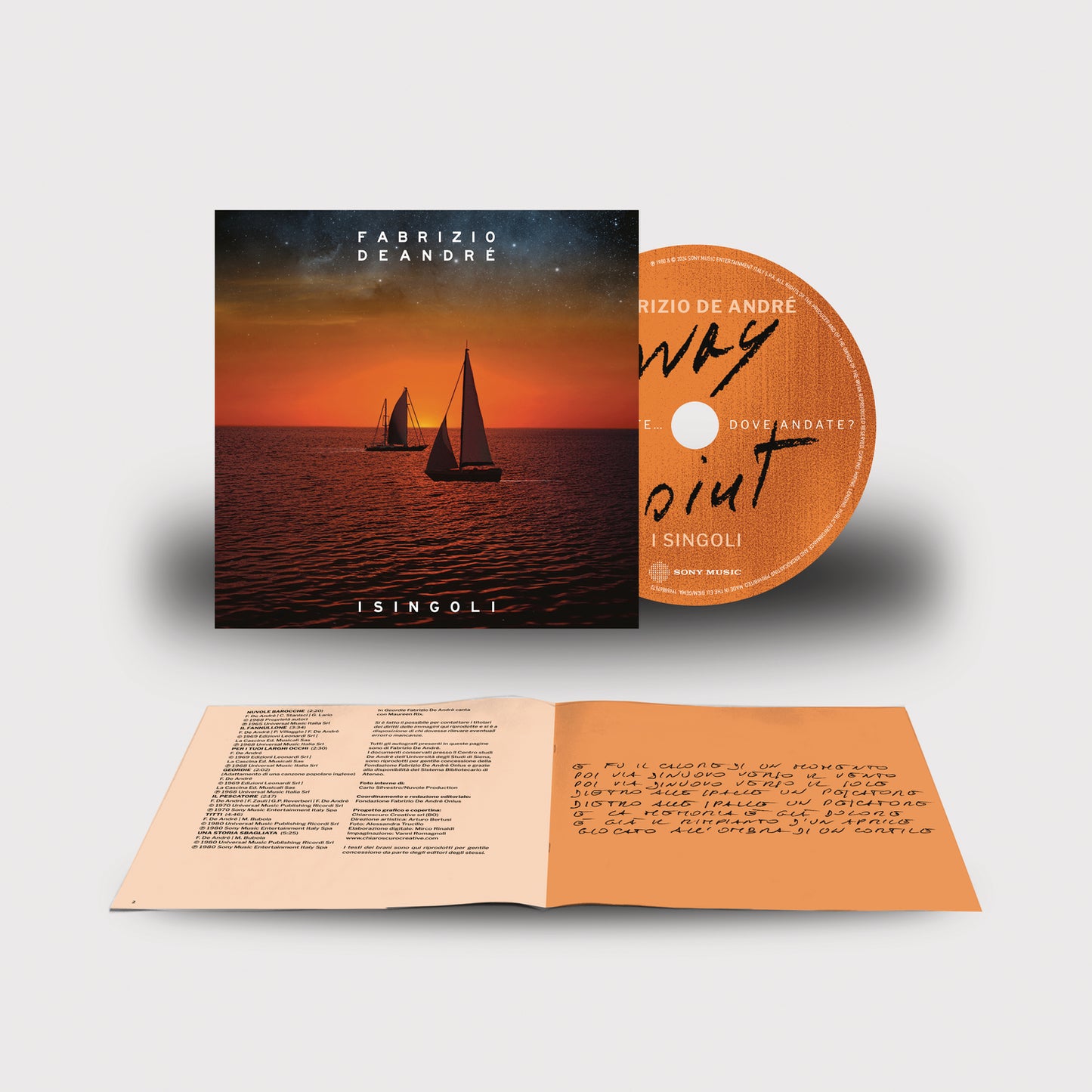 Fabrizio De Andre' I Singoli Cd + Nuovo Libretto Edizione Way Point