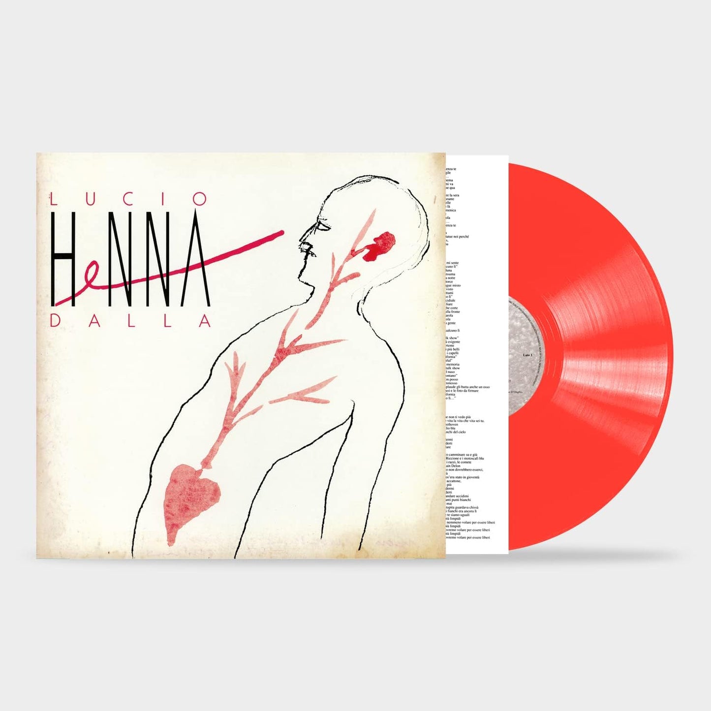 Lucio Dalla Henna LP Vinile 180gr Edizione Numerata di 500 copie Vinile Colorato Rosso