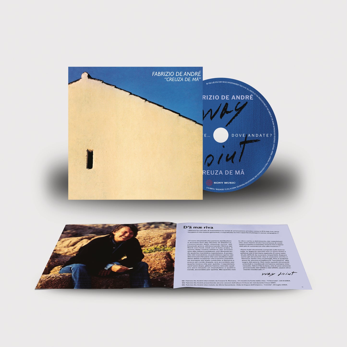Fabrizio De Andre' Creuza De Ma Cd + Nuovo Libretto Edizione Way Point