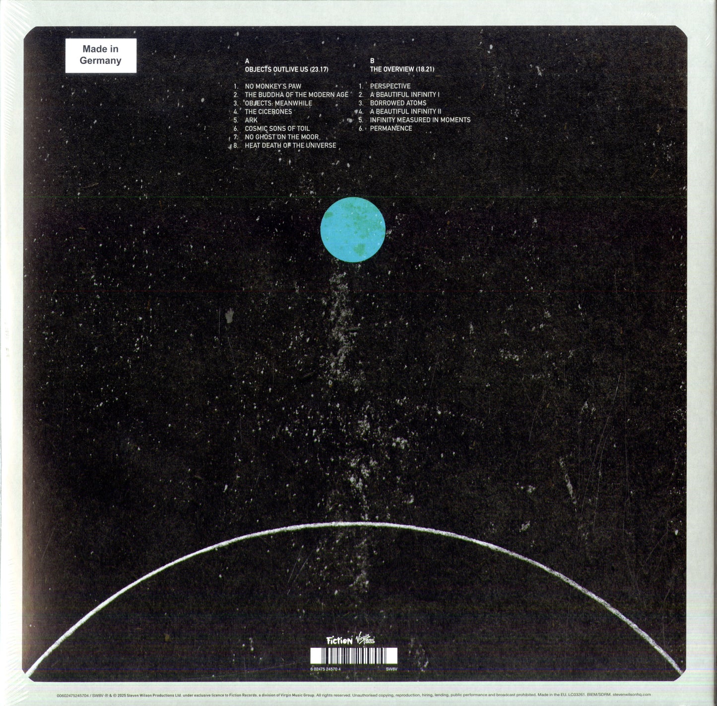 Steven Wilson The Overview LP Vinile Nero