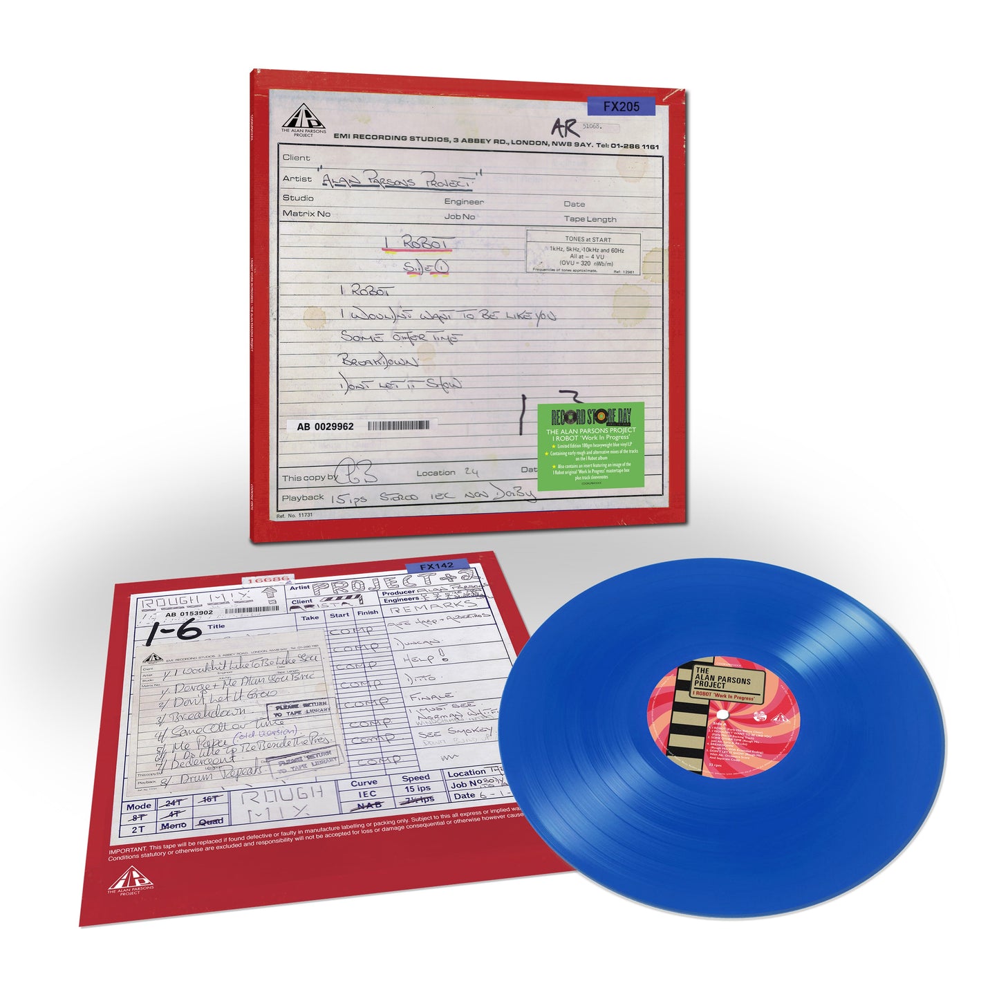 The Alan Parsons Project I Robot Work In Progress LP Vinile Colorato Blu 180gr. RSD 2025