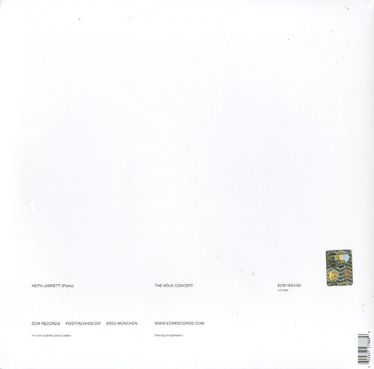 Keith Jarrett The Koln Concert 2 LP Vinile 180 gr. ECM