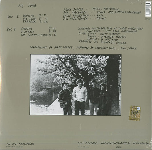 Keith Jarrett My Song LP Vinile ECM