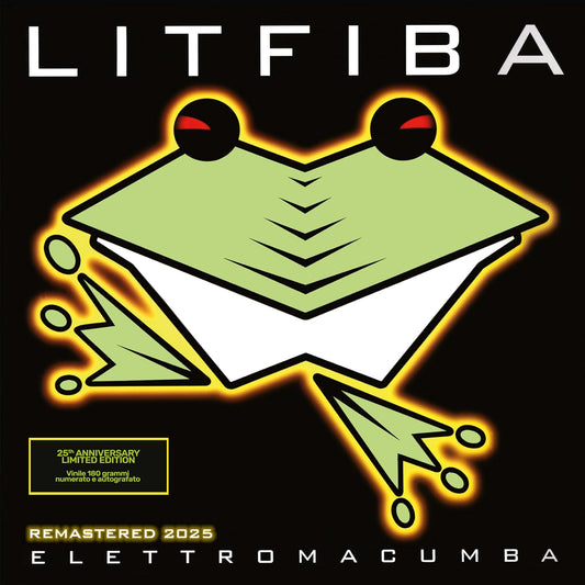 Litfiba Elettromacumba LP Vinile 180 Gr. Rimasterizzato Colorato Lime Trasparente Numerato Autografato Limited Edition di 500 copie