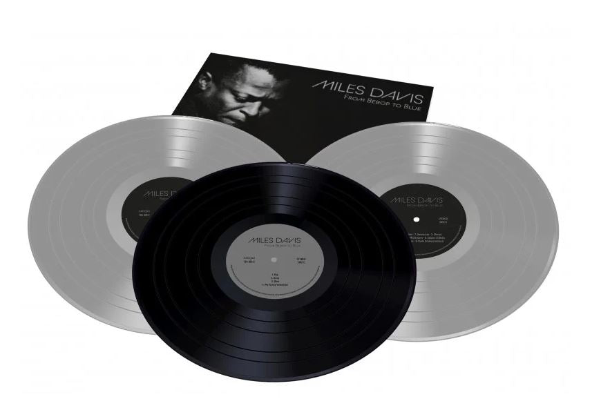 Miles Davis From Bebop To Blue 3 Lp Vinile Colorato Solid Silver