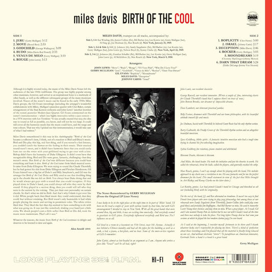 Miles Davis Birth Of The Coo LP Vinile Edizione Limitata Colorato Red