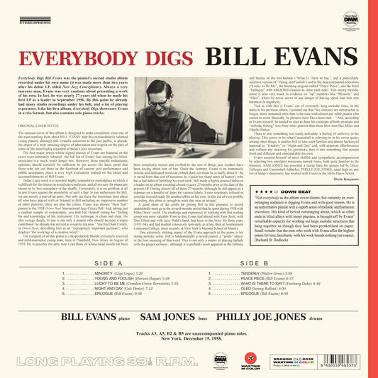 Bill Evans Everybody Digs Bill Evans LP Vinile Edizione Limitata Colorata Red