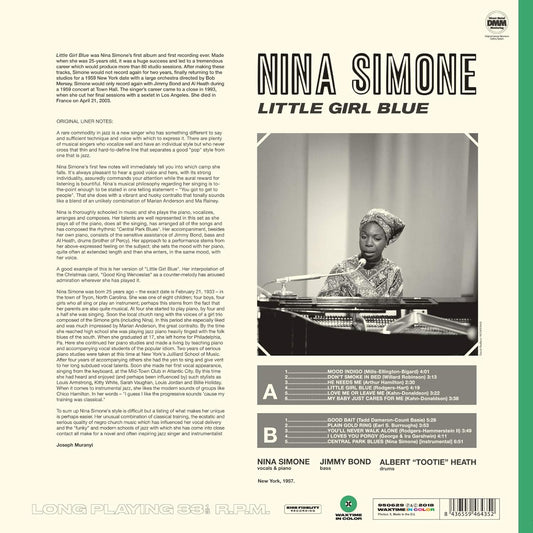 Nina Simone Little Girl Blue LP Vinile Edizione Limitata Colorato Green