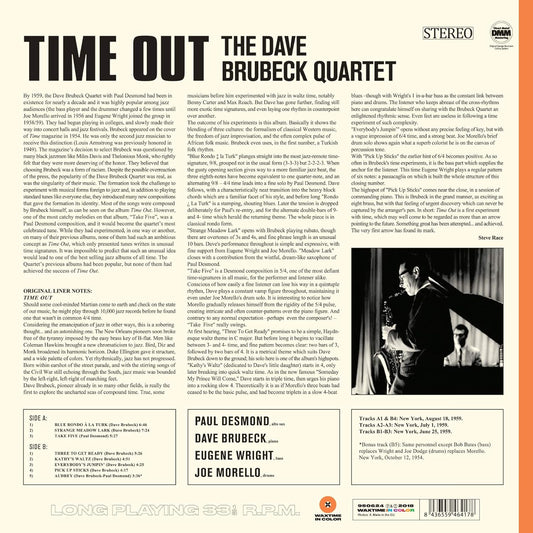 Dave Brubeck Time Out LP Vinile Edizione Limitata Colorato Orange