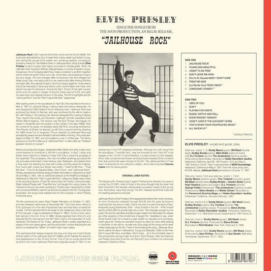 Elvis Presley Jailhouse RockLP Vinile Edizione Limitata Colorato Red