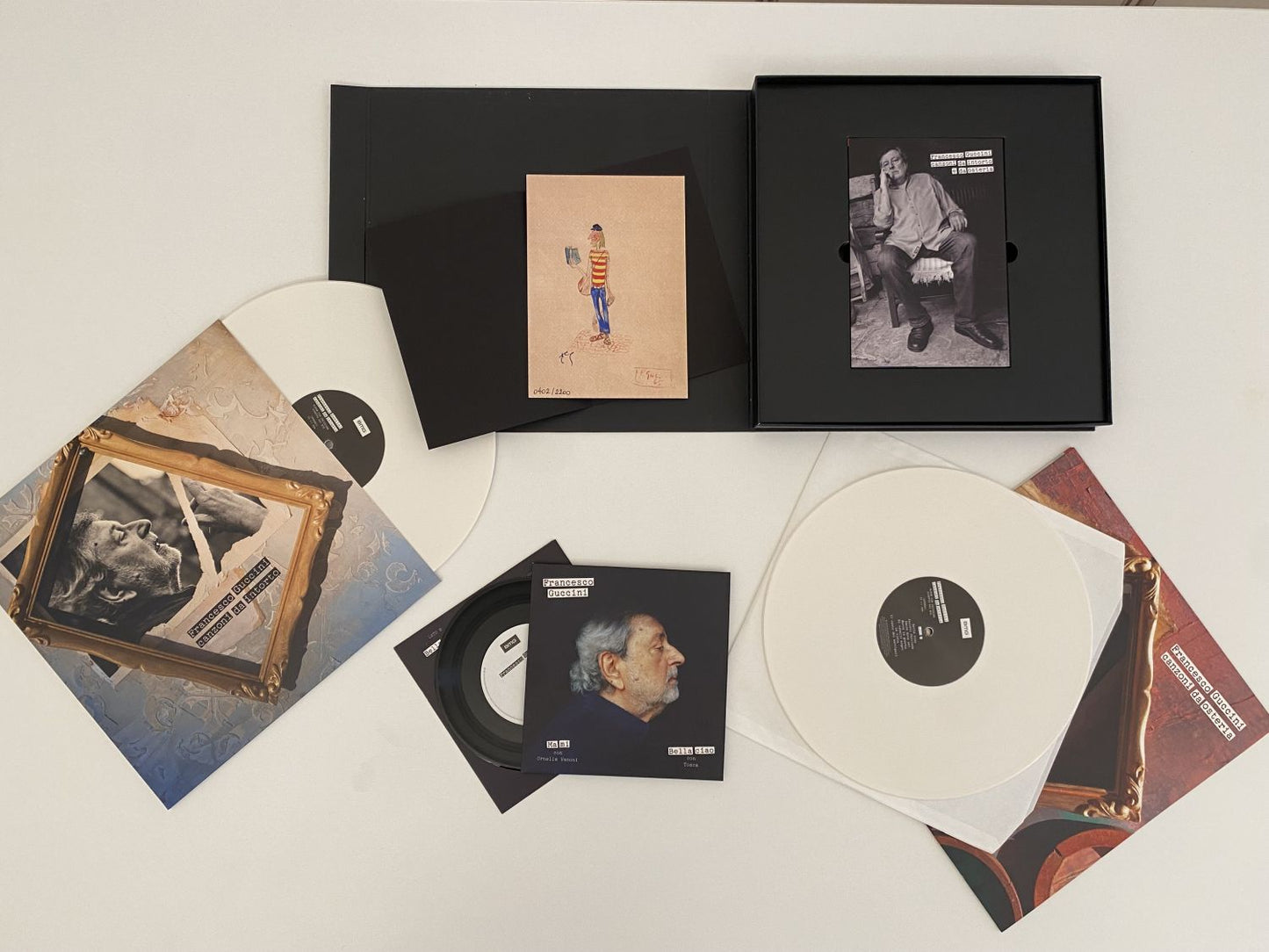 FRANCESCO GUCCINI - CANZONI DA INTORTO E DA OSTERIA -SUPERBOX 2LP+7''+DOWNLOAD+LIBRO+ RIPRODUZIONE NUMERATA
