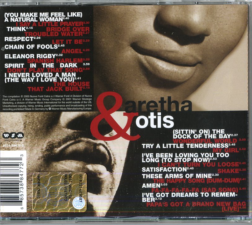 Aretha Franklin & Otis Redding Aretha & Otis Doppio CD