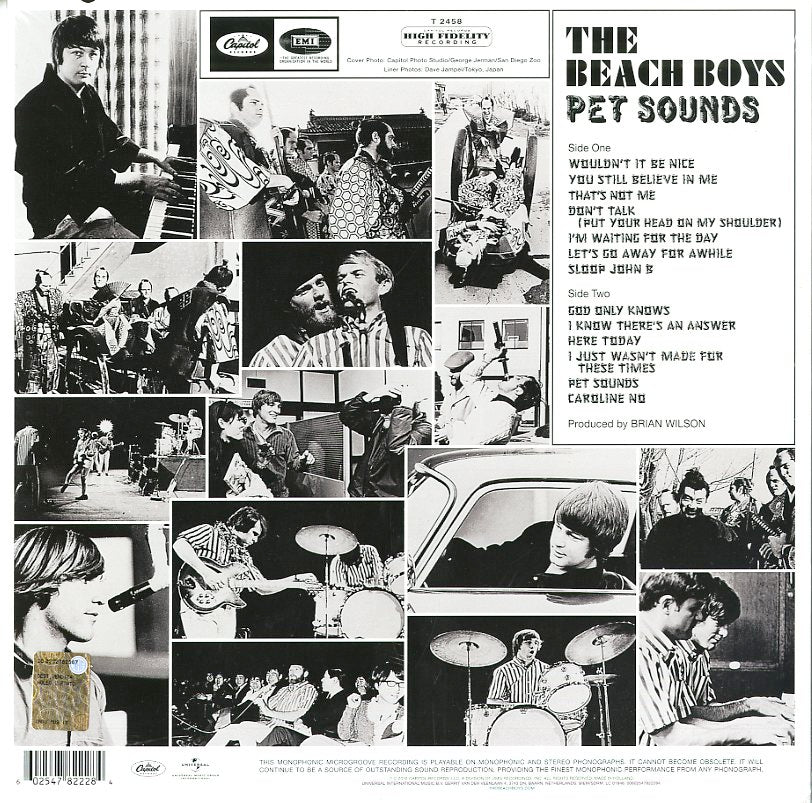 Beach Boys Pet Sounds 50Th Anniversario LP Mono