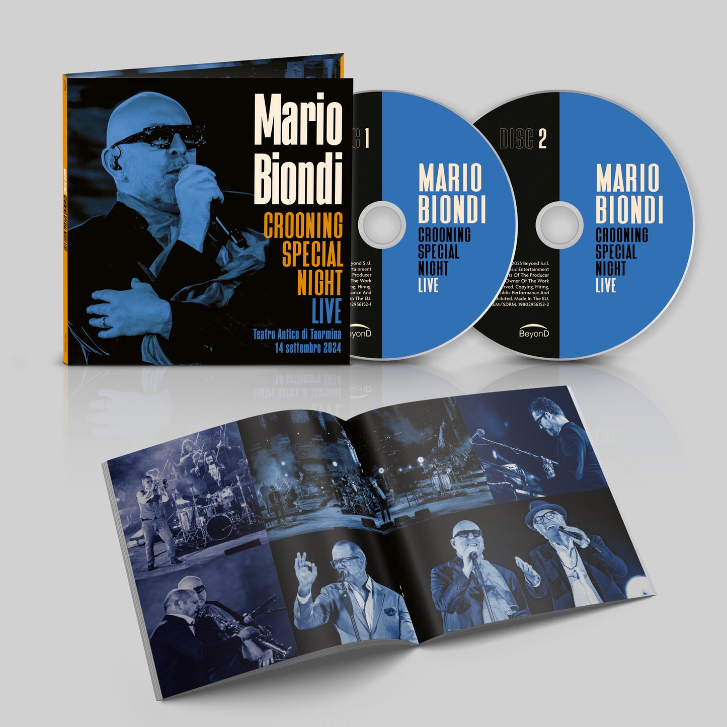 Mario Biondi Crooning Special Night-Live-Teatro Antico Di Taormina 2024 Doppio CD Pre Order Dal 12 Settembre