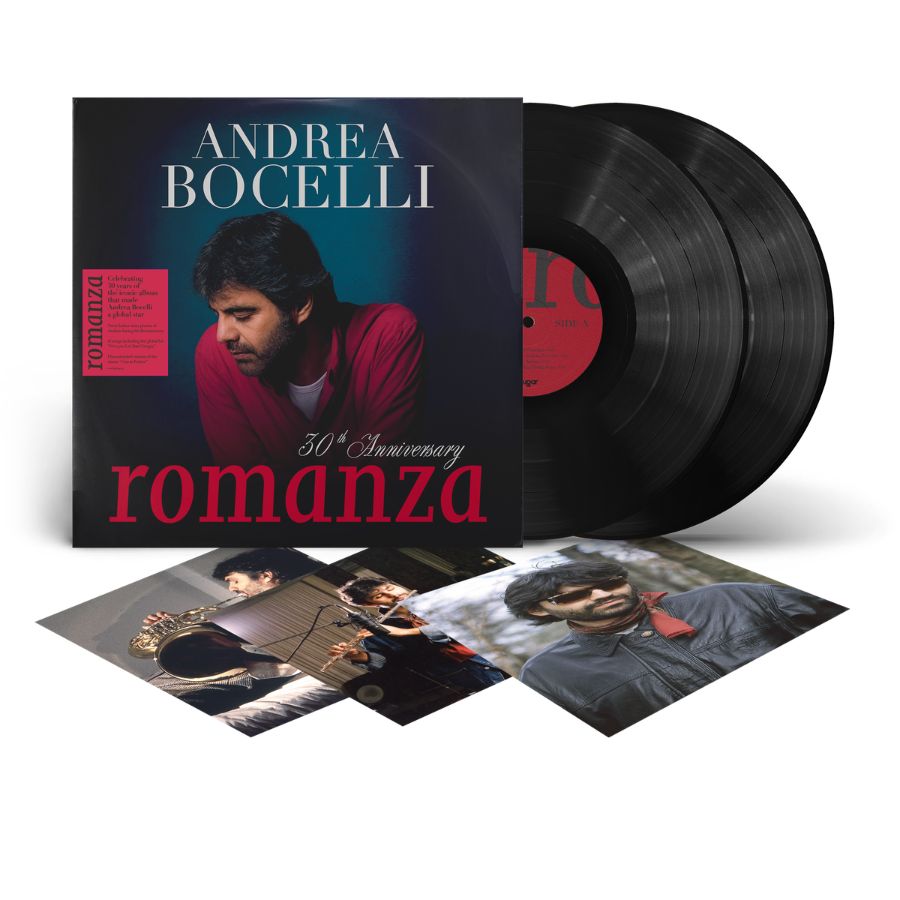 Andrea Bocelli Romanza 30Th Anniversario 2 LP Doppio Vinile Nero Pre Order Dal 25 Settembre