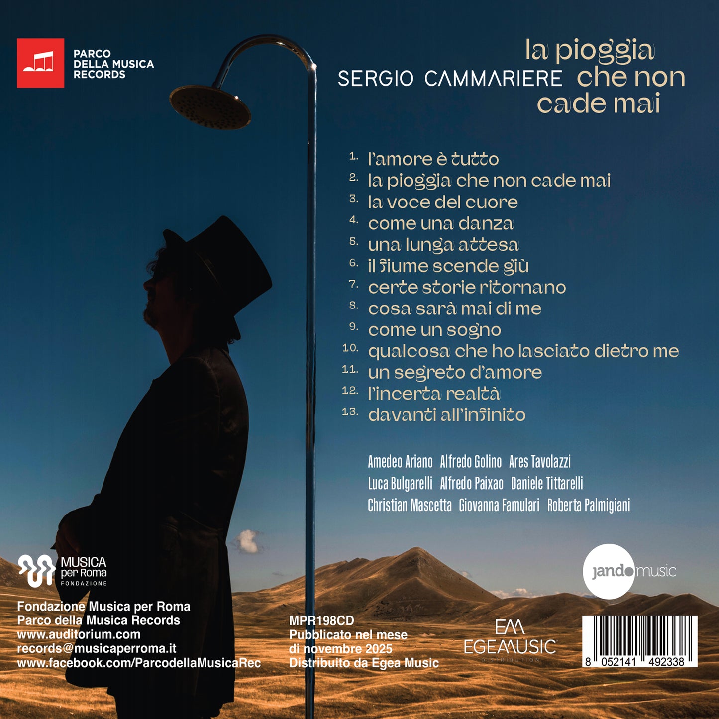 Sergio Cammariere La Pioggia Che Non Cade Mai CD