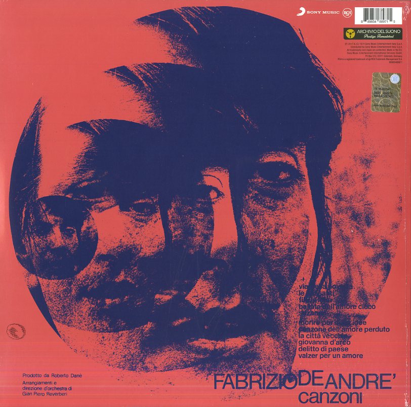 Fabrizio De André – Canzoni | LP vinile nero