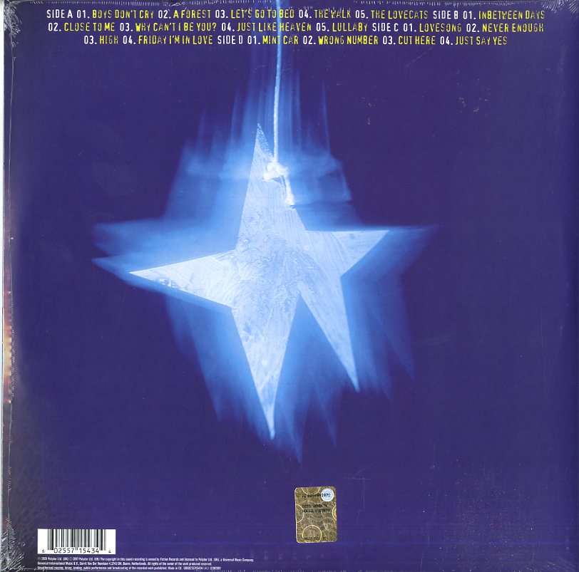 The Cure Greatest Hits Doppio Vinile Nero