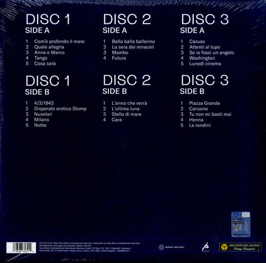 Lucio Dalla Duvudubà Triplo Vinile Nero 180Gr. Ristampa Limitato rimasterizzato