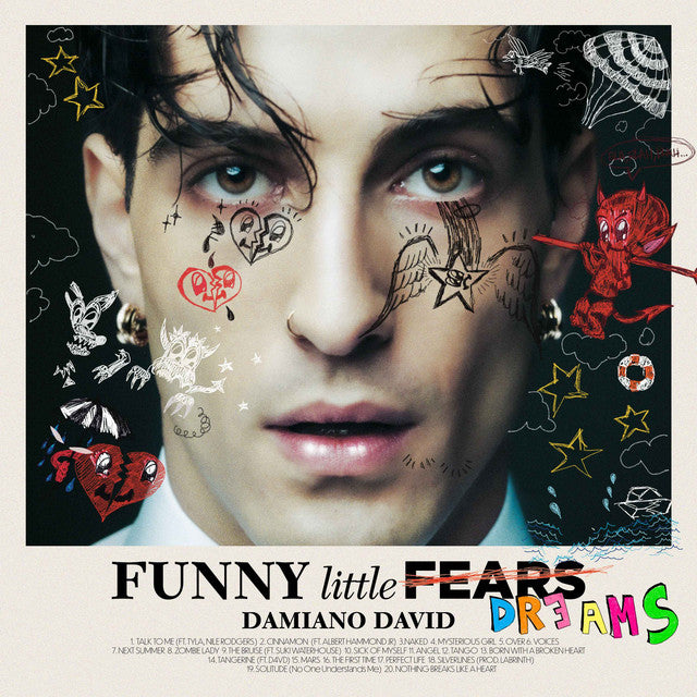 Damiano David Funny LIttle Fears (Dreams) (2LP Sparkle + 2 booklet + leaflet autografato)