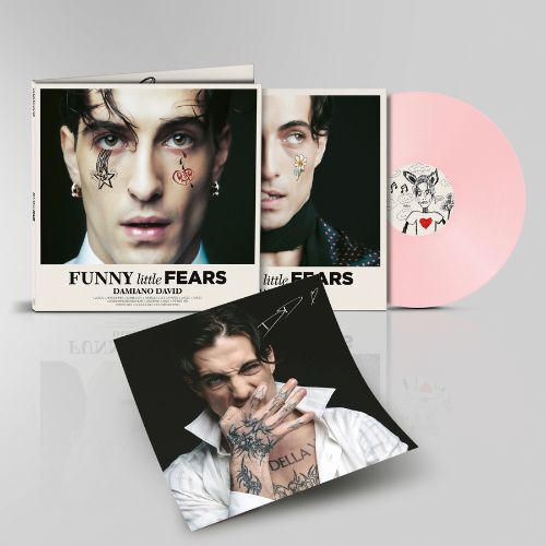 Damiano David Funny Little Fears Vinile Rosa Autografato Limitato Copertina Apribile