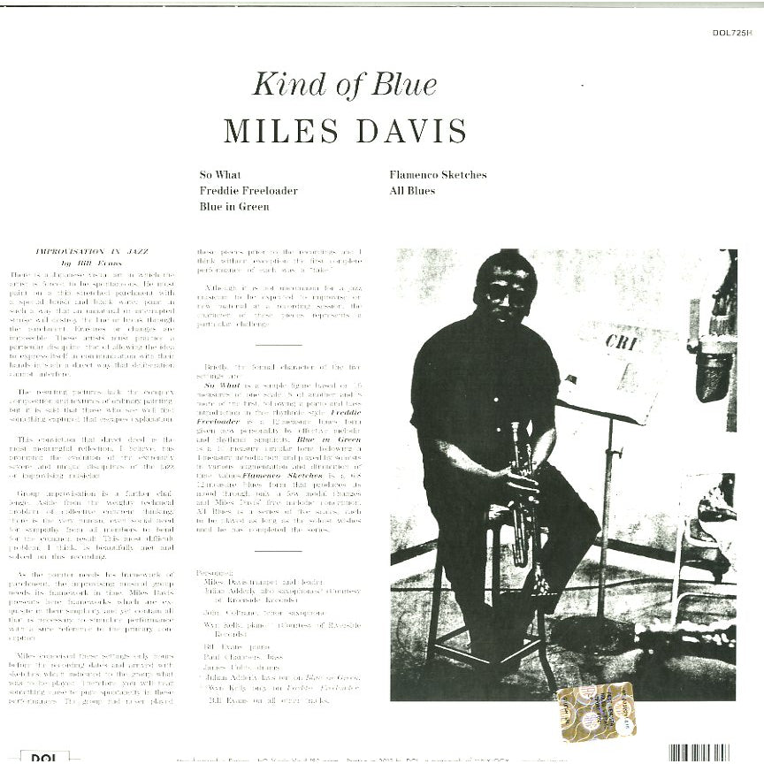Miles Davis Kind Of Blue LP Nero Import UK