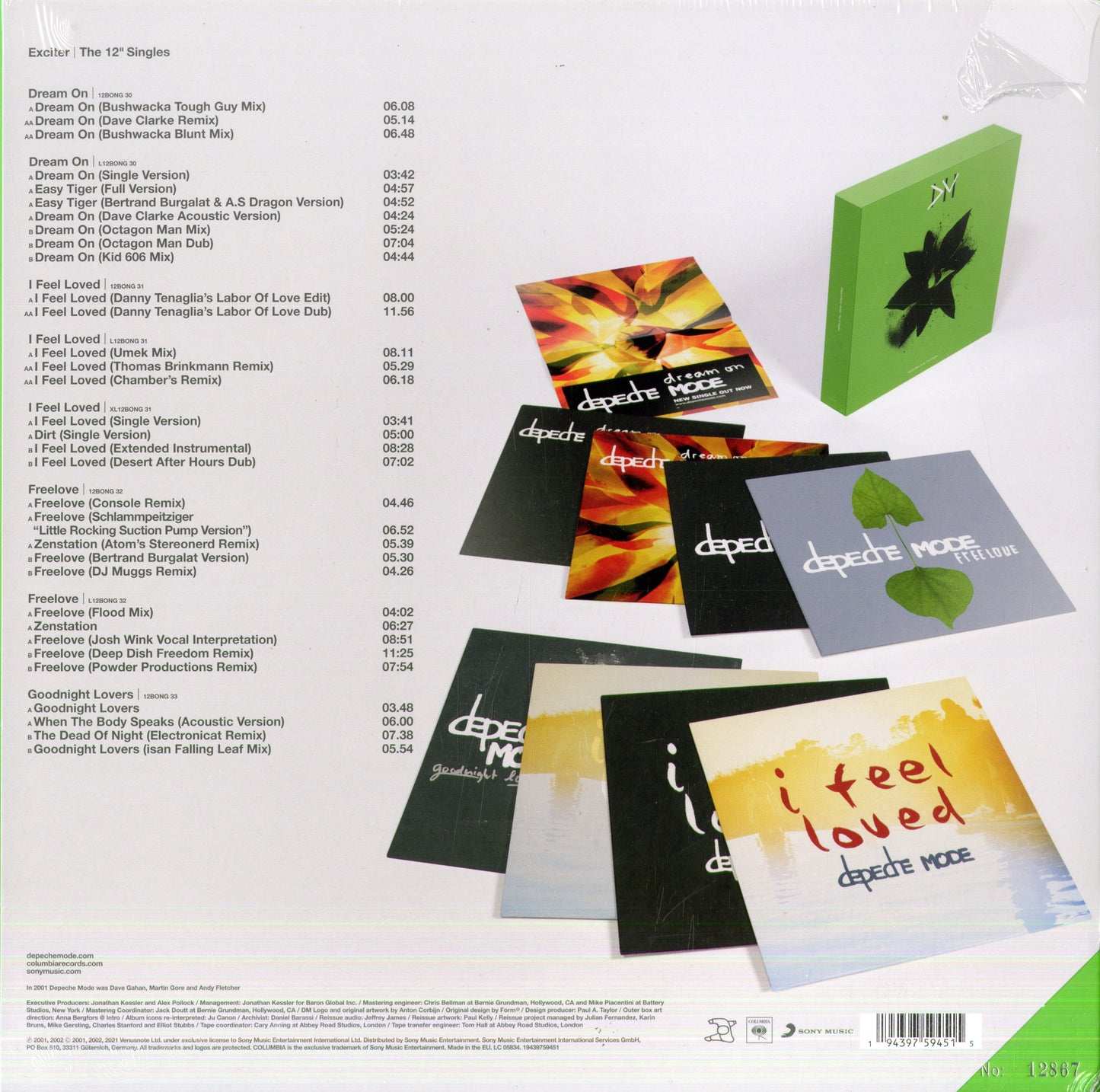 DEPECHE MODE - EXCITER THE 12'' SINGLES - 8 VINILI 12" - LIMITATO E NUMERATO