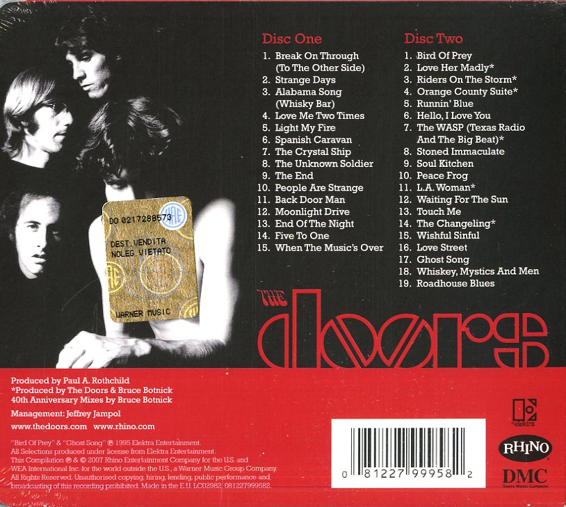 The Doors The Very Best Of Doppio Cd
