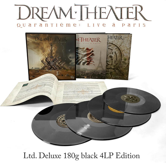 Dream Theater Quarantieme: Live A Paris Cofanetto Quattro vinili Neri Lp Limtato