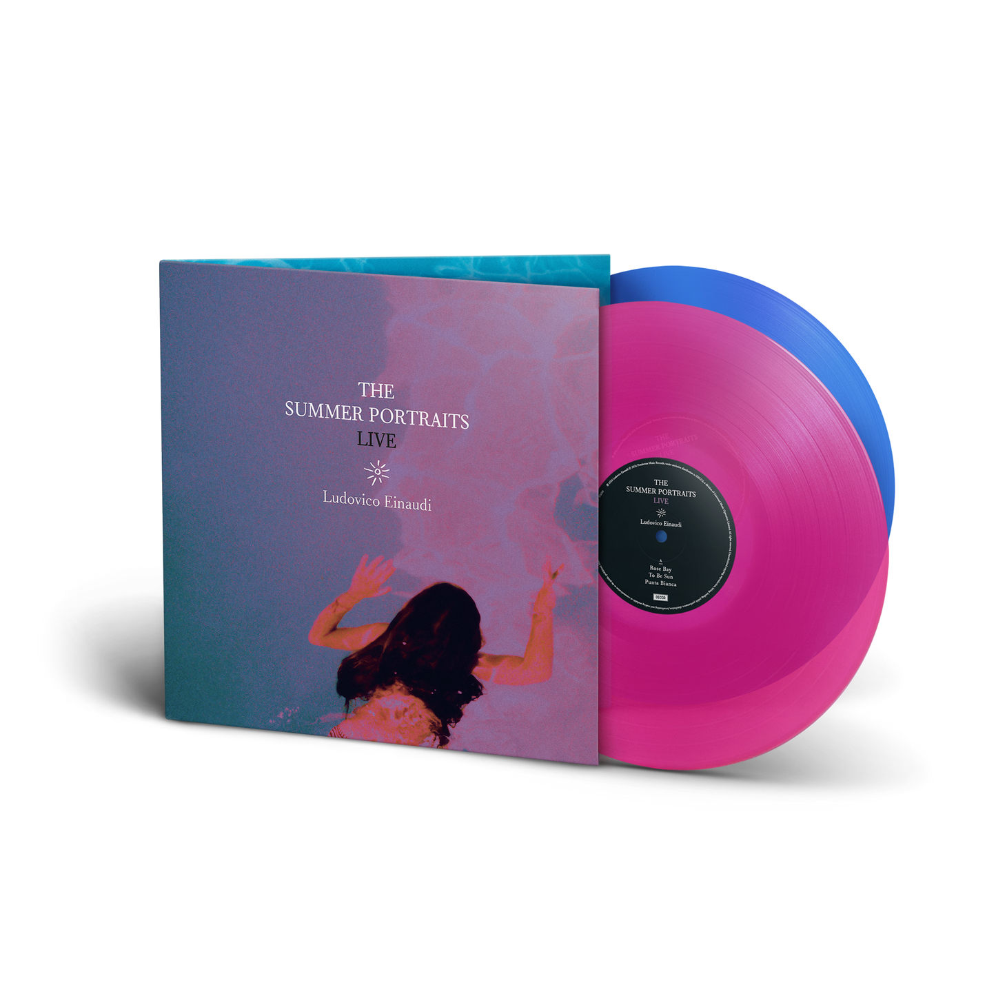 Ludovico Einaudi The Summer Portraits Live 2 LP Doppio Vinile Colorato Rosa E Blu Pre Order Dal 4 Settembre
